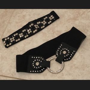 Women fashion black belts